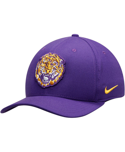Shop Nike Men's Purple Lsu Tigers Team Classic Logo 99 Swoosh Flex Hat