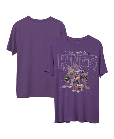 Shop Junk Food Men's Purple Sacramento Kings Space Jam 2 Home Squad Advantage T-shirt