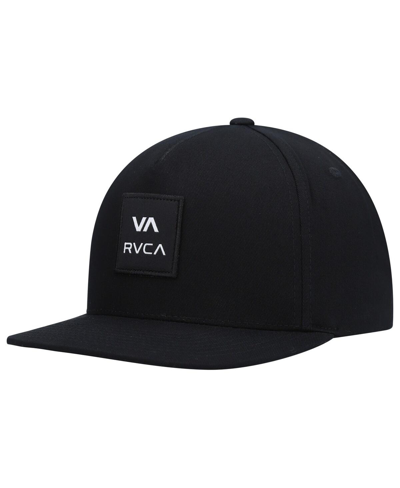 Shop Rvca Men's Black Square Snapback Hat