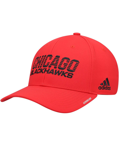 Shop Adidas Originals Men's Red Chicago Blackhawks 2021 Locker Room Aeroready Flex Hat