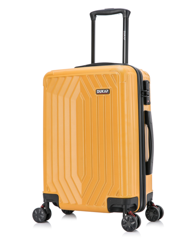 Shop Dukap Stratos Lightweight Hardside Spinner Luggage, 20" In Orange