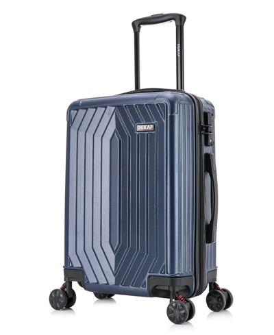 Shop Dukap Stratos Lightweight Hardside Spinner Luggage, 20" In Blue