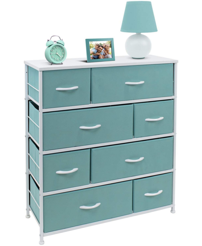 Shop Sorbus 8-drawers Chest Dresser In Aqua