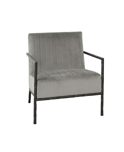 Shop Abbyson Living Abbyson Railey Arm Chair In Light Gray