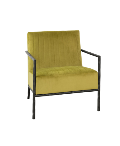 Shop Abbyson Living Abbyson Railey Arm Chair In Olive Green