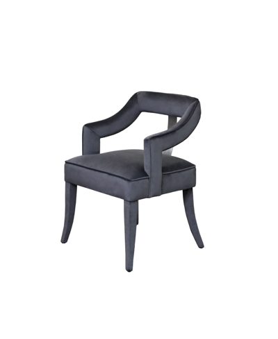 Shop Abbyson Living Abbyson Alesia Dining Chair In Charcoal Gray