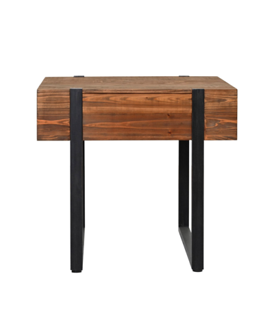 Shop Abbyson Living Hemlock End Table In Brown