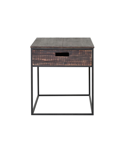 Shop Abbyson Living Tustin End Table In Dark Brown