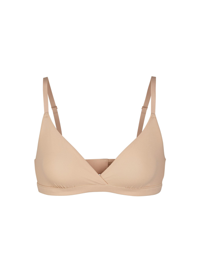 Shop Skims ‘fits Everybody' Crossover Bralette In Neutral