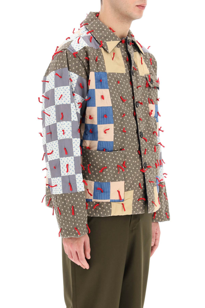Bode Patchwork Workwear Jacket In Multi | ModeSens