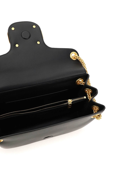 Shop Valentino Stud Sign Nappa Leather Bag In Black