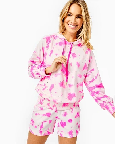 Shop Lilly Pulitzer Women's Laurian Hoodie In Pink Size X-large -