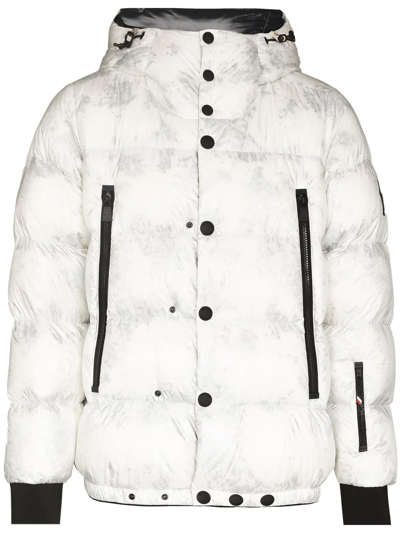 Shop Moncler Noussan Hooded Puffer Jacket In White