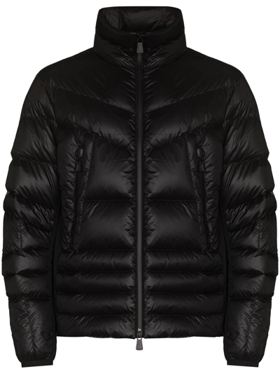Shop Moncler Canmore High-neck Puffer Jacket In Black