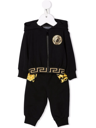 Shop Versace Medusa-print Tracksuit Set In Black