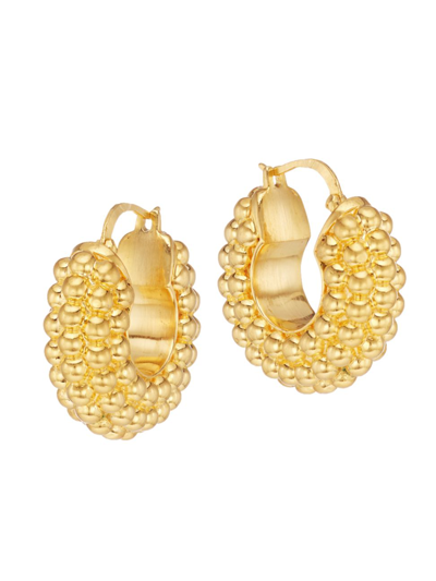 Shop Missoma Women's Baya 18k Gold-plated Hoop Earrings