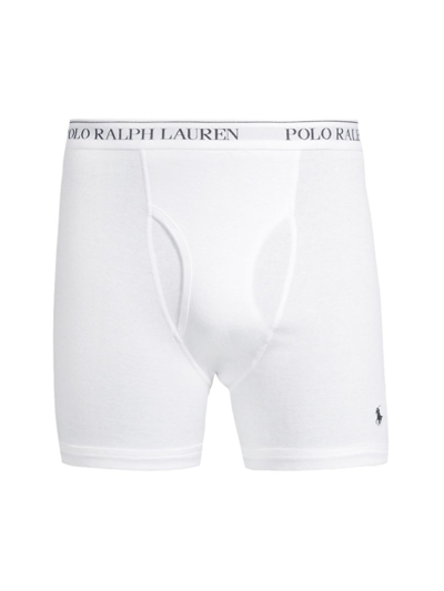 Shop Polo Ralph Lauren Men's Cotton Boxer Briefs In White