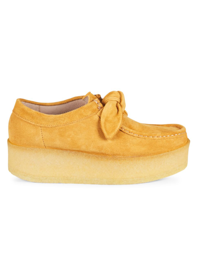 Shop Loeffler Randall Tabitha Suede Platform Loafers In Tan