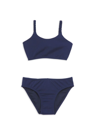 Shop Little Peixoto Little Girl's & Girl's 2-piece Karol Bikini Set In Blue