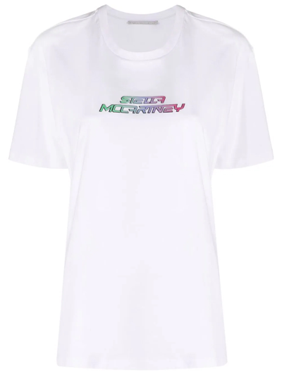 Shop Stella Mccartney Gel Logo White T-shirt
