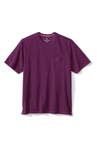 Shop Tommy Bahama Bali Beach Crewneck T-shirt In Dark Purple