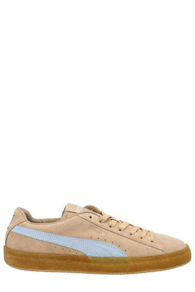 puma x maison kitsuné suede crepe trainers
