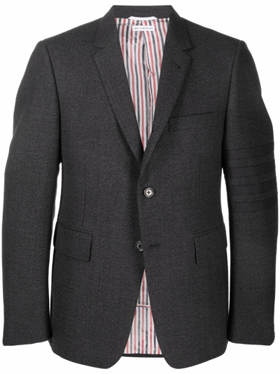 Shop Thom Browne 4-bar Wool Blazer In Grey