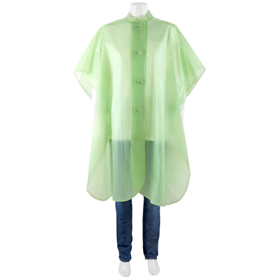 Shop Burberry Ladies Mint Green Soft-touch Plastic Poncho