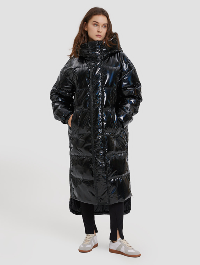 Lattelier Maxi Shiny Puffer Jacket Black L | ModeSens