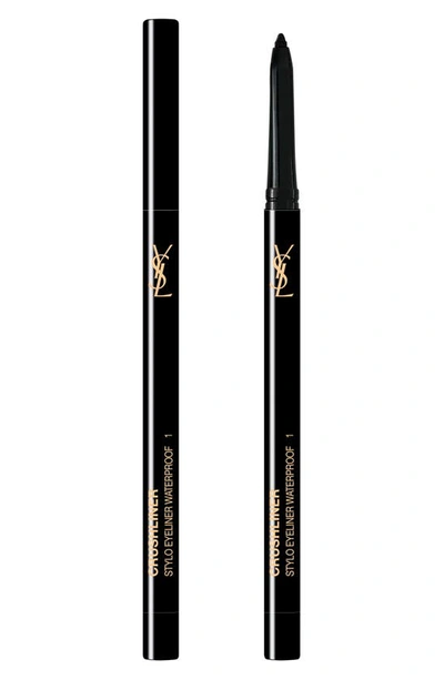 Shop Saint Laurent Crushliner Stylo Waterproof Long-wear Precise Eyeliner In 1 Black
