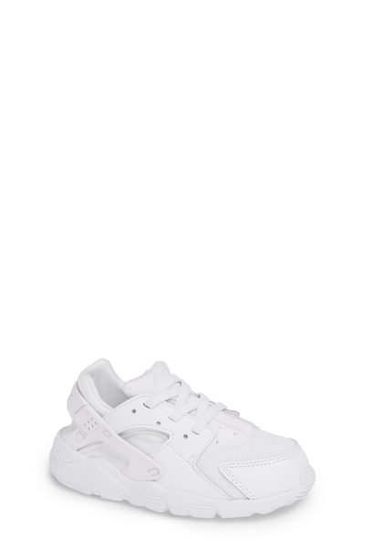 Shop Nike Huarache Run Sneaker In White/ Pure Platinum/ White