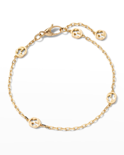 Shop Gucci Interlocking G 18k Gold Chain Bracelet In Yg
