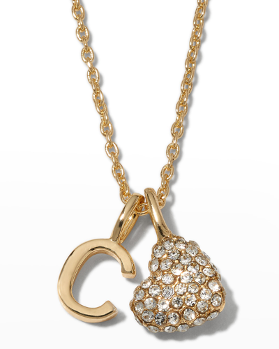 Shop Baublebar Kerrigan Heart Initial Necklace In C