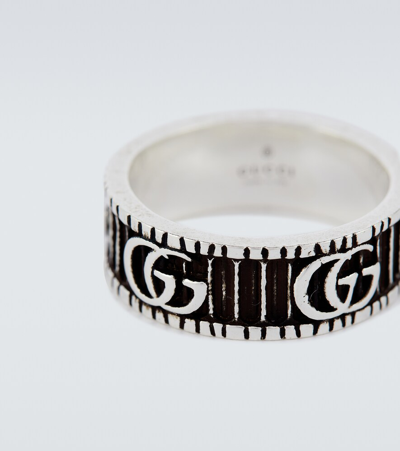 Shop Gucci Double G Marmont Ring In Pall.blackprezioso