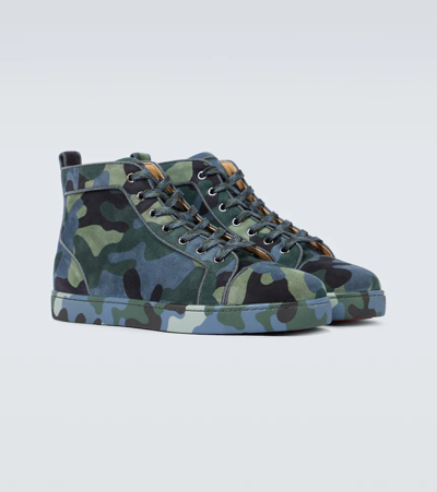 Shop Christian Louboutin Louis Orlato Camouflage Sneakers In Multi