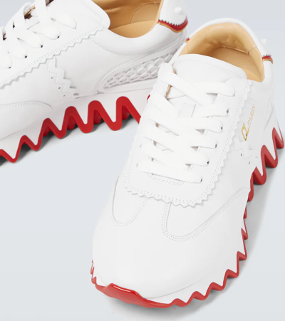 Christian Louboutin, Shoes, Christian Louboutin Loubishark Sneaker  Trainer Flat Beige White Sz 4