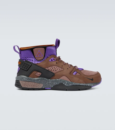 Shop Nike Acg Air Mowabb Sneakers In Trails End Brwn/pitch-prism