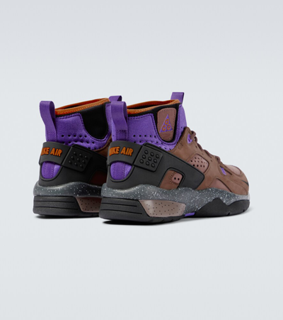 Shop Nike Acg Air Mowabb Sneakers In Trails End Brwn/pitch-prism