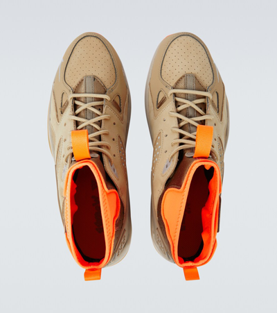 Shop Nike Acg Air Mowabb Sneakers In Limestone/reflect Silver-khaki