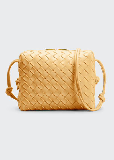 Shop Bottega Veneta Small Loop Camera Bag In Almond