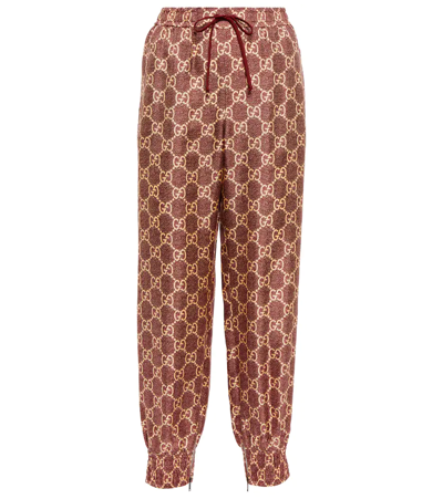 Gucci Multicolor Corsage Printed Silk Pajama Pants M Gucci