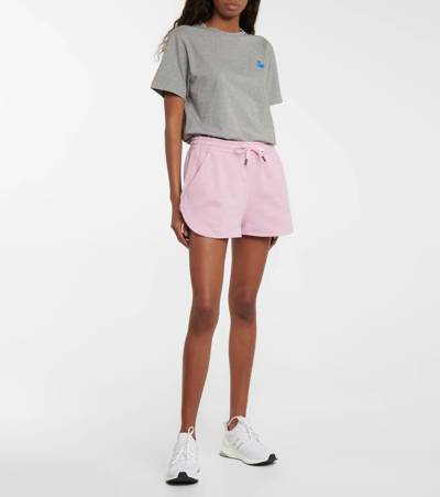 Shop Isabel Marant Étoile Mifikia Cotton-blend Jersey Shorts In Light Pink