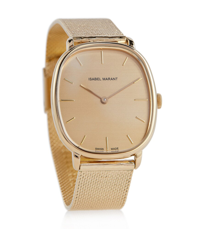 Shop Isabel Marant 33mm Stainless Steel Watch In Dore