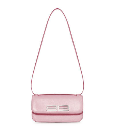 Shop Balenciaga Gossip Shoulder Bag In Pink