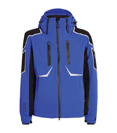 Shop Ea7 Ski Jacket In Blue