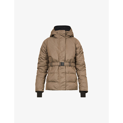 Shop Canada Goose Womens Quicksand Mckenna Hooded Shell-down Jacket M