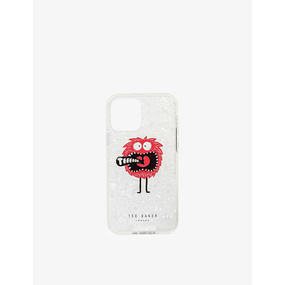 Shop Ted Baker Womens White Tonyya Monster-print Iphone 12/12 Pro Case 1 Size