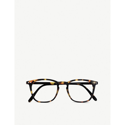 Shop Izipizi Womens Brown/black #e Reading Square-frame Glasses +3
