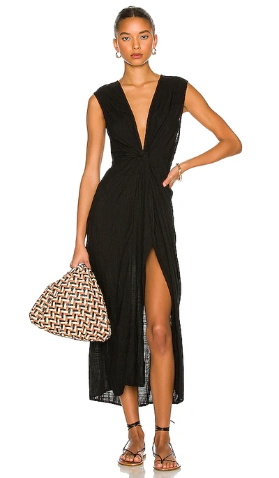 L*space Women's Ridin' High Ribbed Down The Line Cover-up Dress In Black