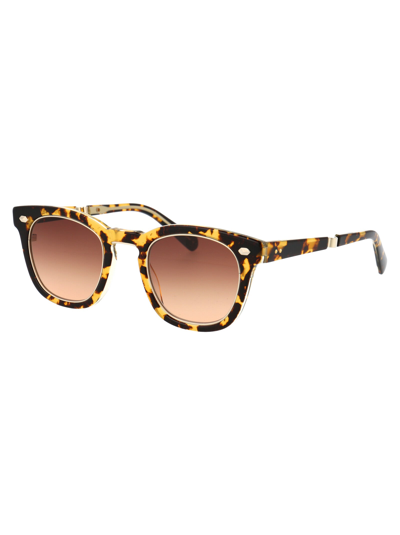 Shop Garrett Leight Sunglasses In Boho-12kg/with Bohemian Tort-12k Wht G/w